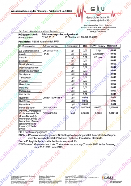 Test de laboratoire Cartouche AcalaQuell One/Swing – Image 2