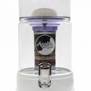 AcalaQuell® Grande 10 liter water filter crystal white, lime additive and flower of life", options "with" and "without", option "with" extra charge + 67 CHF