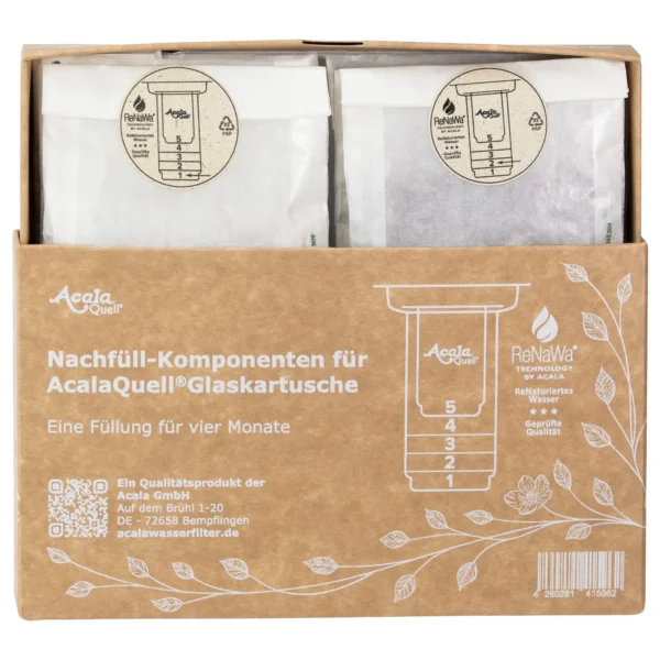 Nachfüll-Komponenten AcalaQuell® Glaskartusche für 4 Monate – Bild 3
