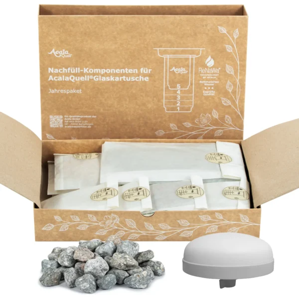 Jahrespaket Glaskartusche AcalaQuell® Mini und Midi