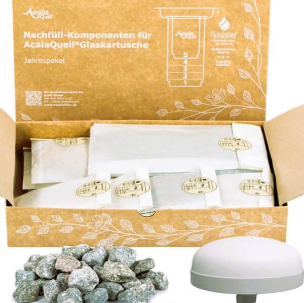 Jahrespaket Glaskartusche AcalaQuell® Mini und Midi